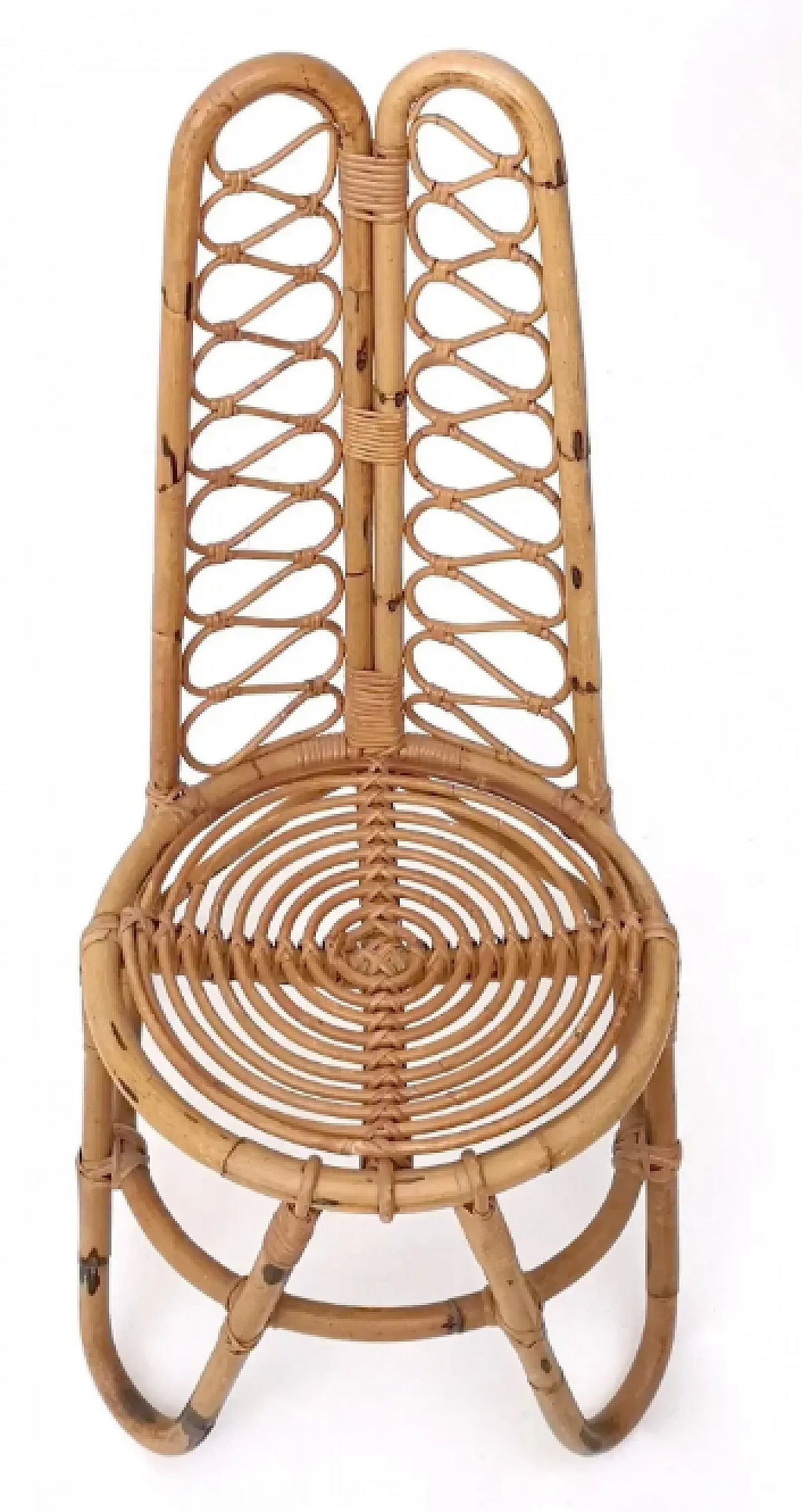 3 Bamboo garden chairs, 1950s 9