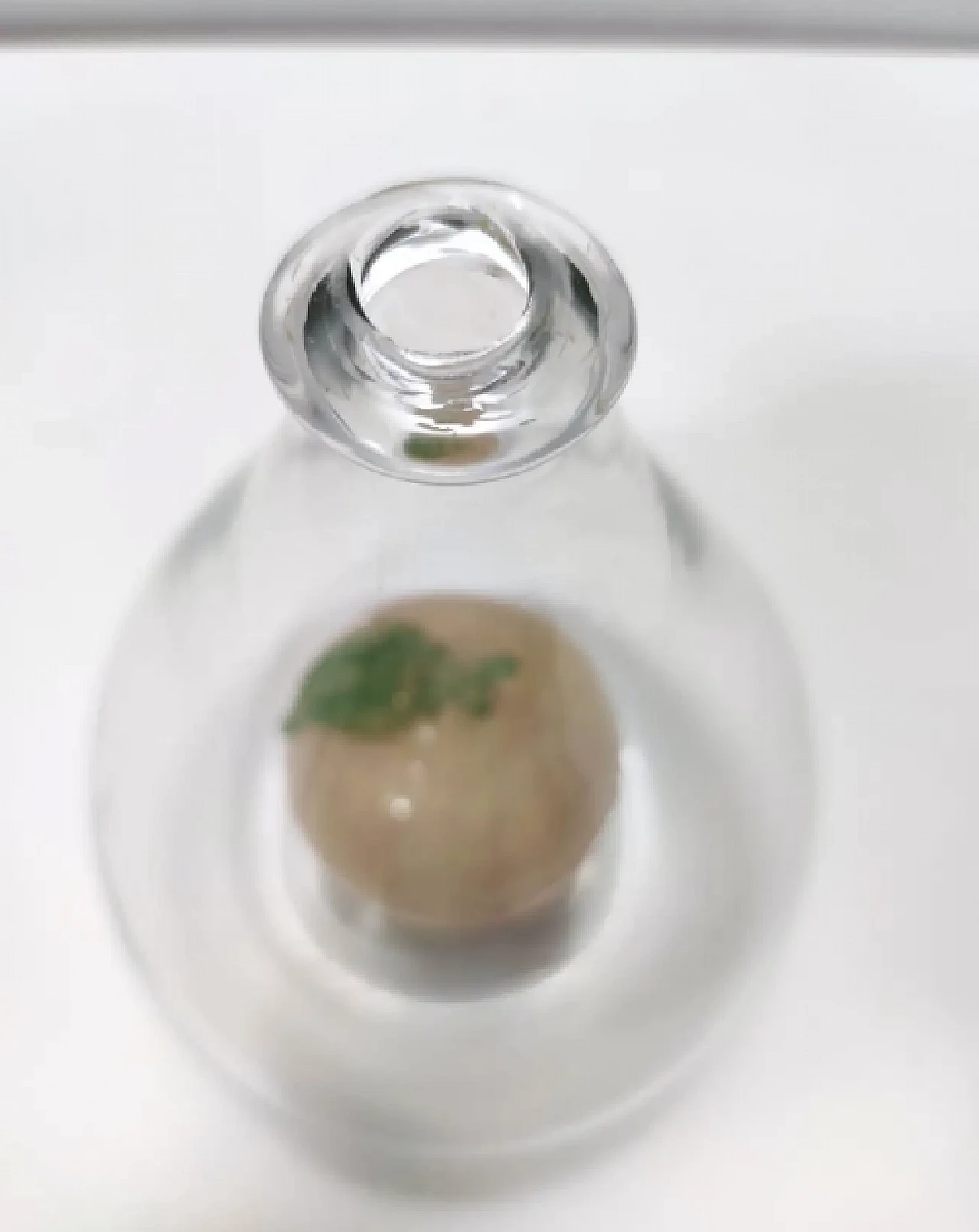 Vaso in vetro di Murano con frutta in vetro pulegoso attribuibile a Napoleone Martinuzzi, anni '40 4