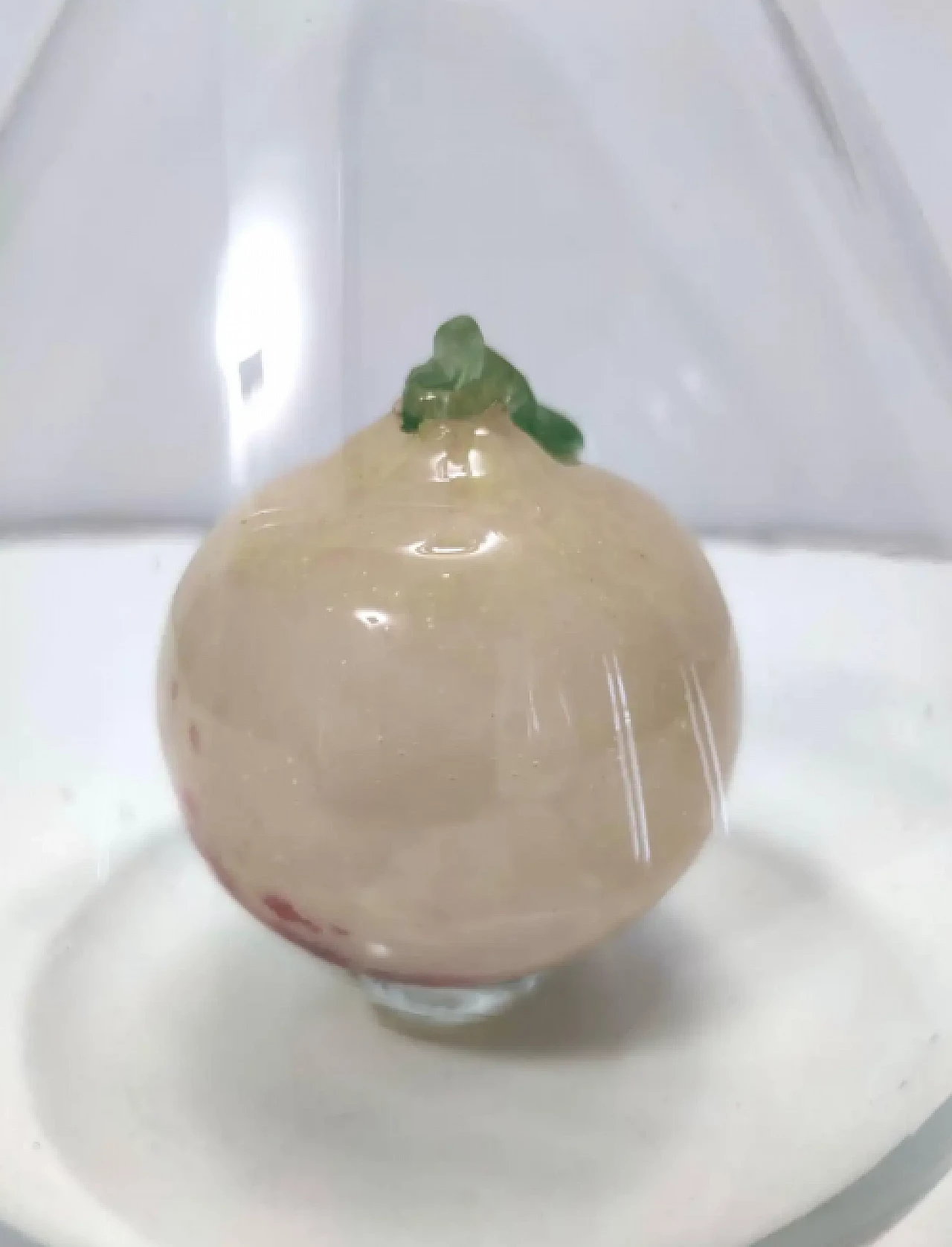 Vaso in vetro di Murano con frutta in vetro pulegoso attribuibile a Napoleone Martinuzzi, anni '40 7