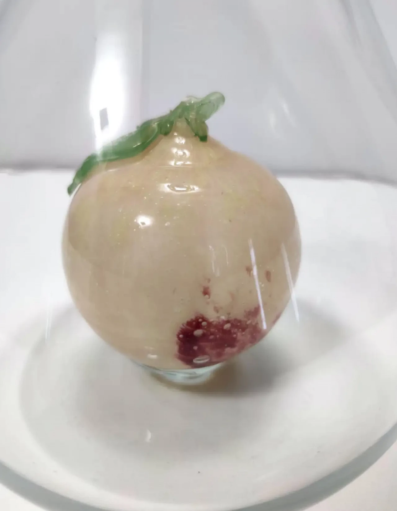Vaso in vetro di Murano con frutta in vetro pulegoso attribuibile a Napoleone Martinuzzi, anni '40 8