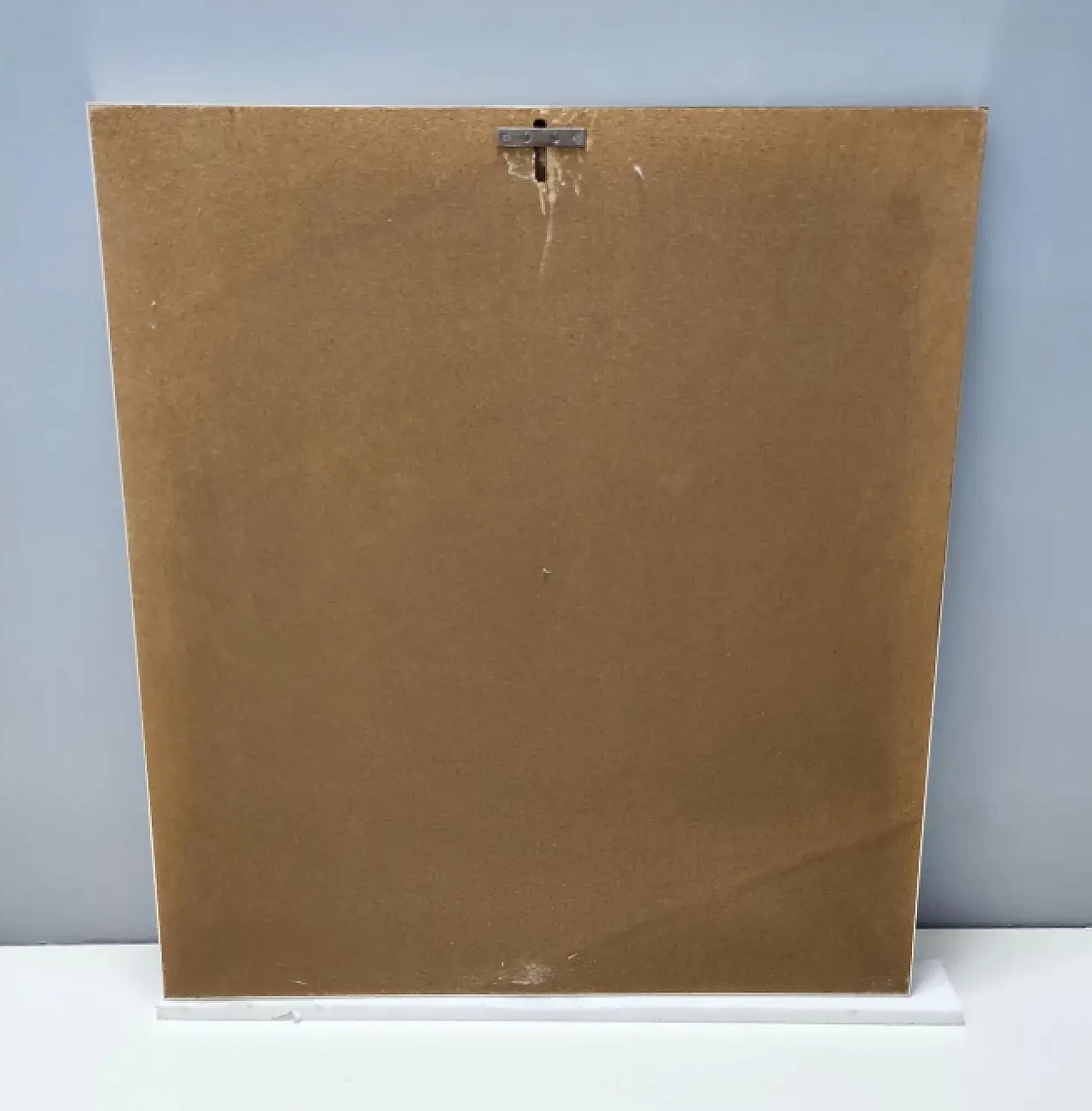 Specchio da parete rettangolare in bronzo di Giannobi, anni '80 7