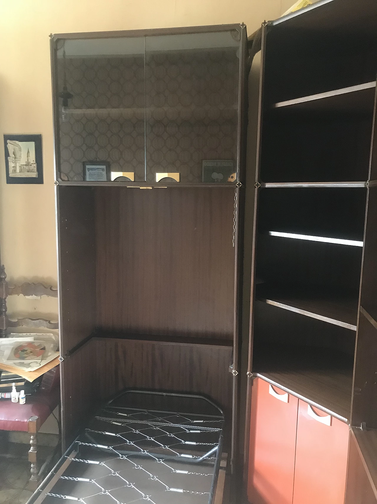 Mobile Fitting con letto a scomparsa di Fratelli Piarotto, anni '60 2