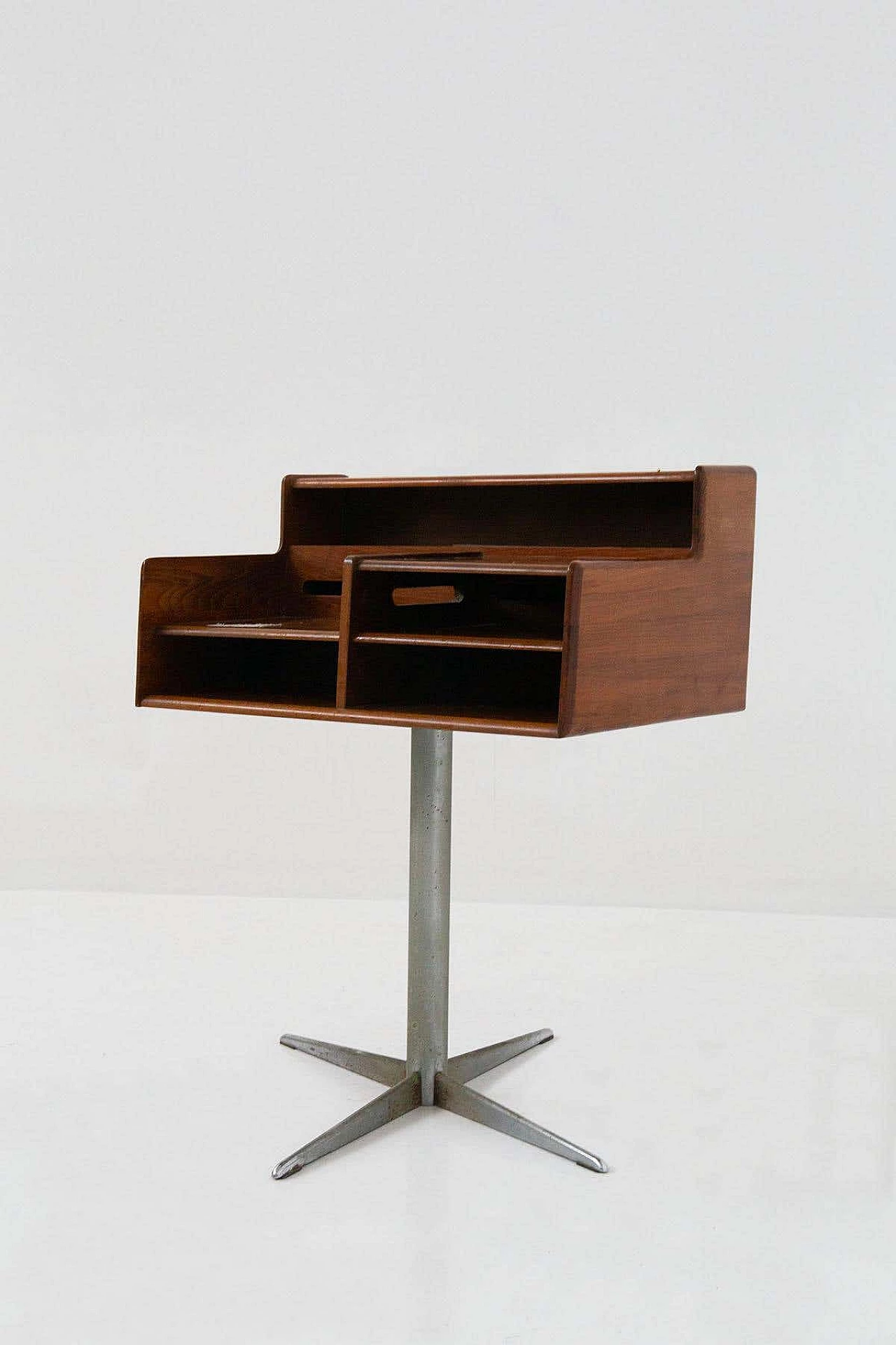 Wooden desk with metal base for Fimsa, 1960s 2