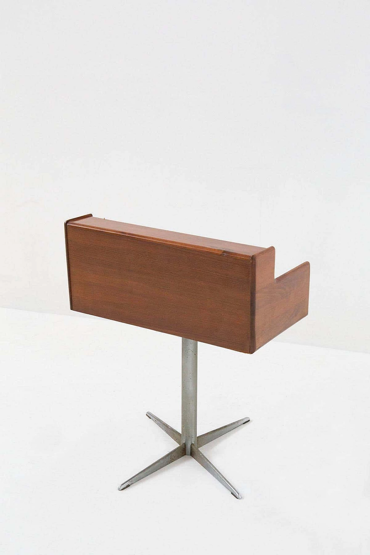 Wooden desk with metal base for Fimsa, 1960s 5