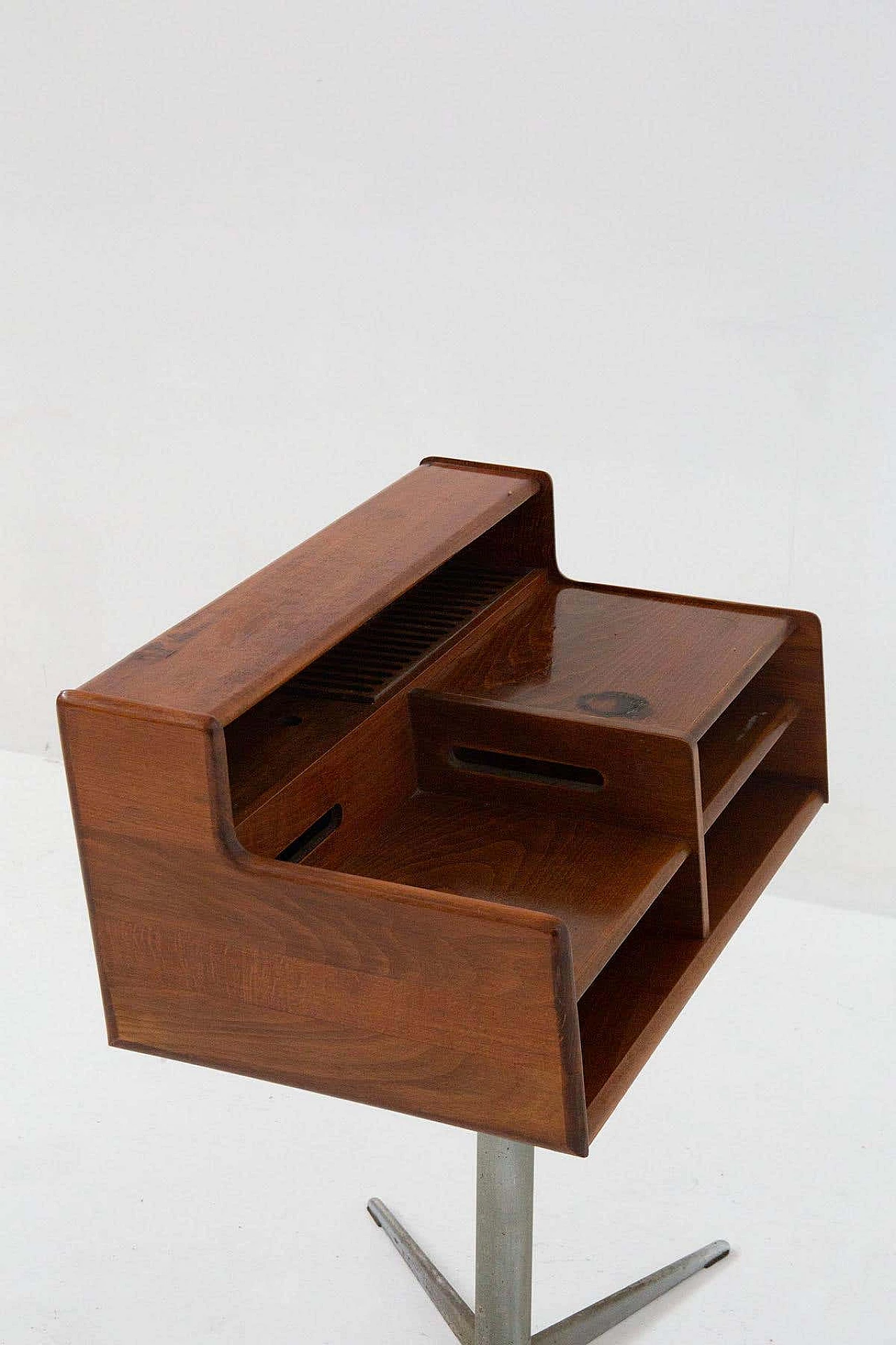 Wooden desk with metal base for Fimsa, 1960s 6