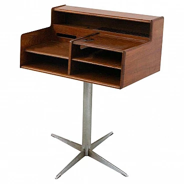 Wooden desk with metal base for Fimsa, 1960s