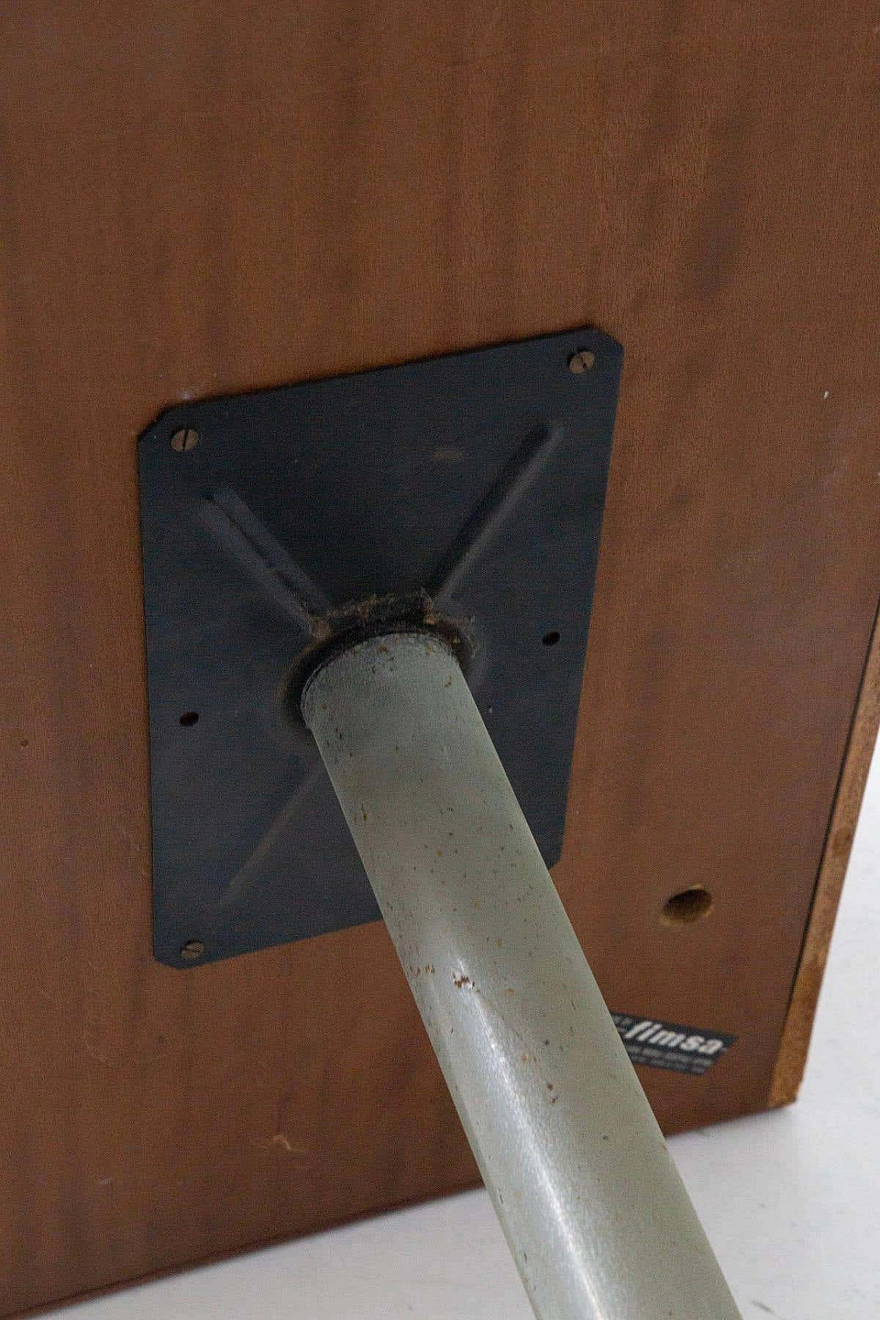 Wooden desk with metal base for Fimsa, 1960s 10