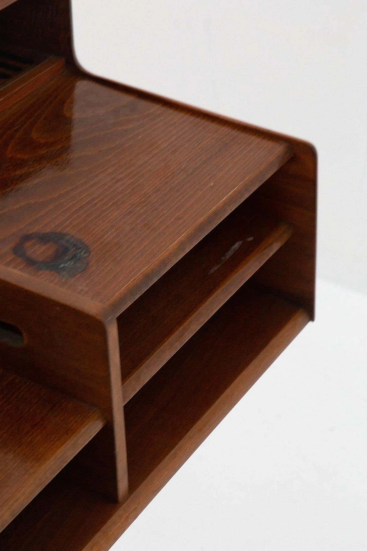 Wooden desk with metal base for Fimsa, 1960s 11