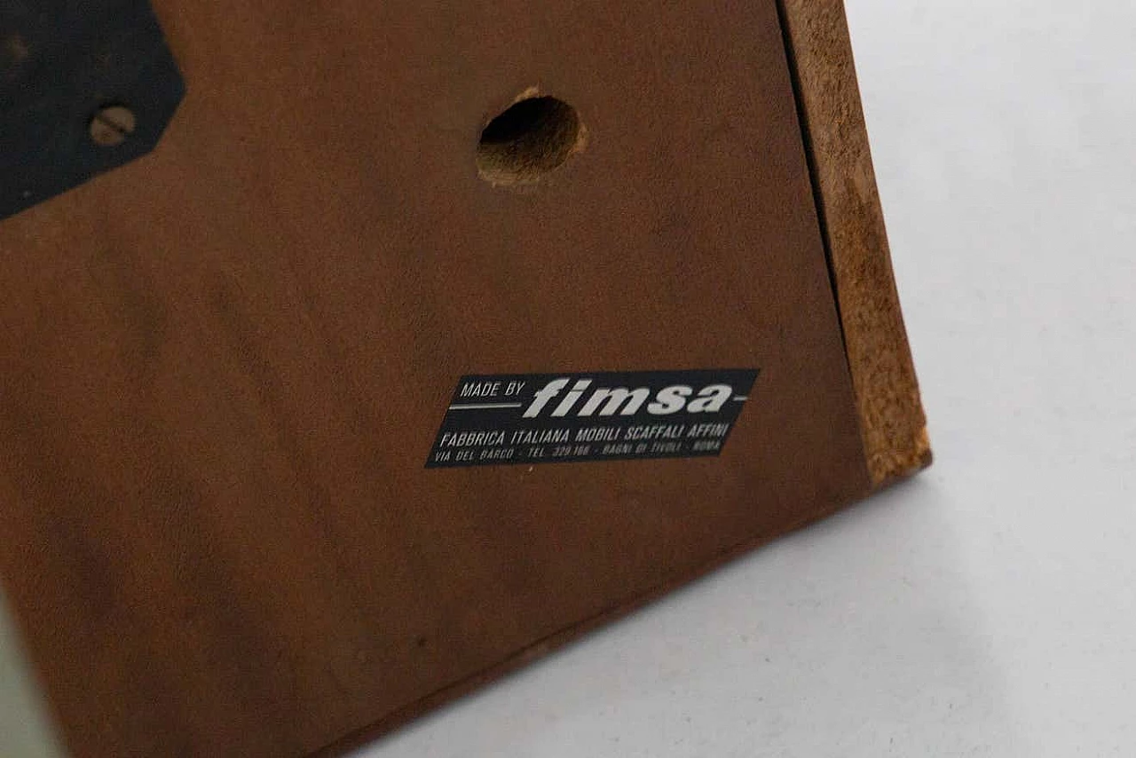 Scrivania in legno con base in metallo per Fimsa, anni '60 12