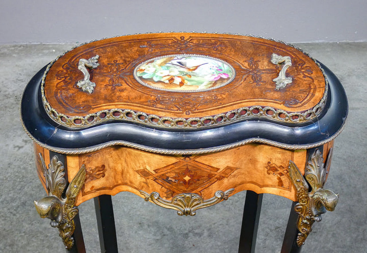 Napoleon III inlaid wood planter, second half of the 19th century 3