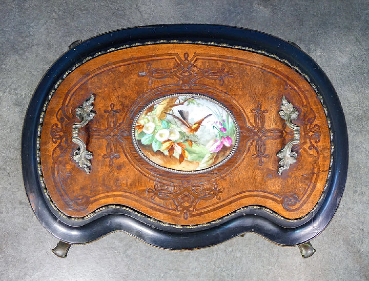 Napoleon III inlaid wood planter, second half of the 19th century 4