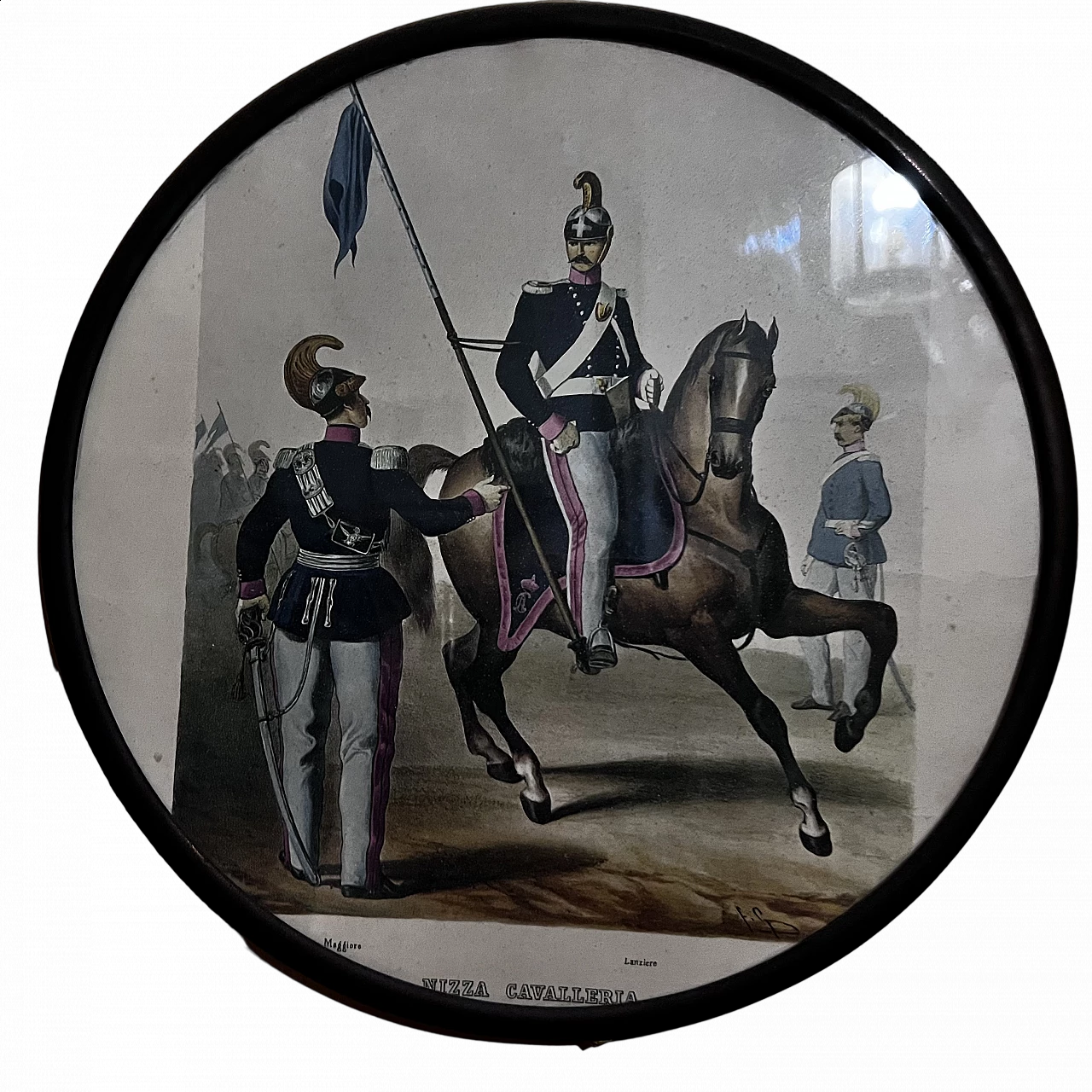 Nizza Cavalleria print with lancer, early 20th century 5
