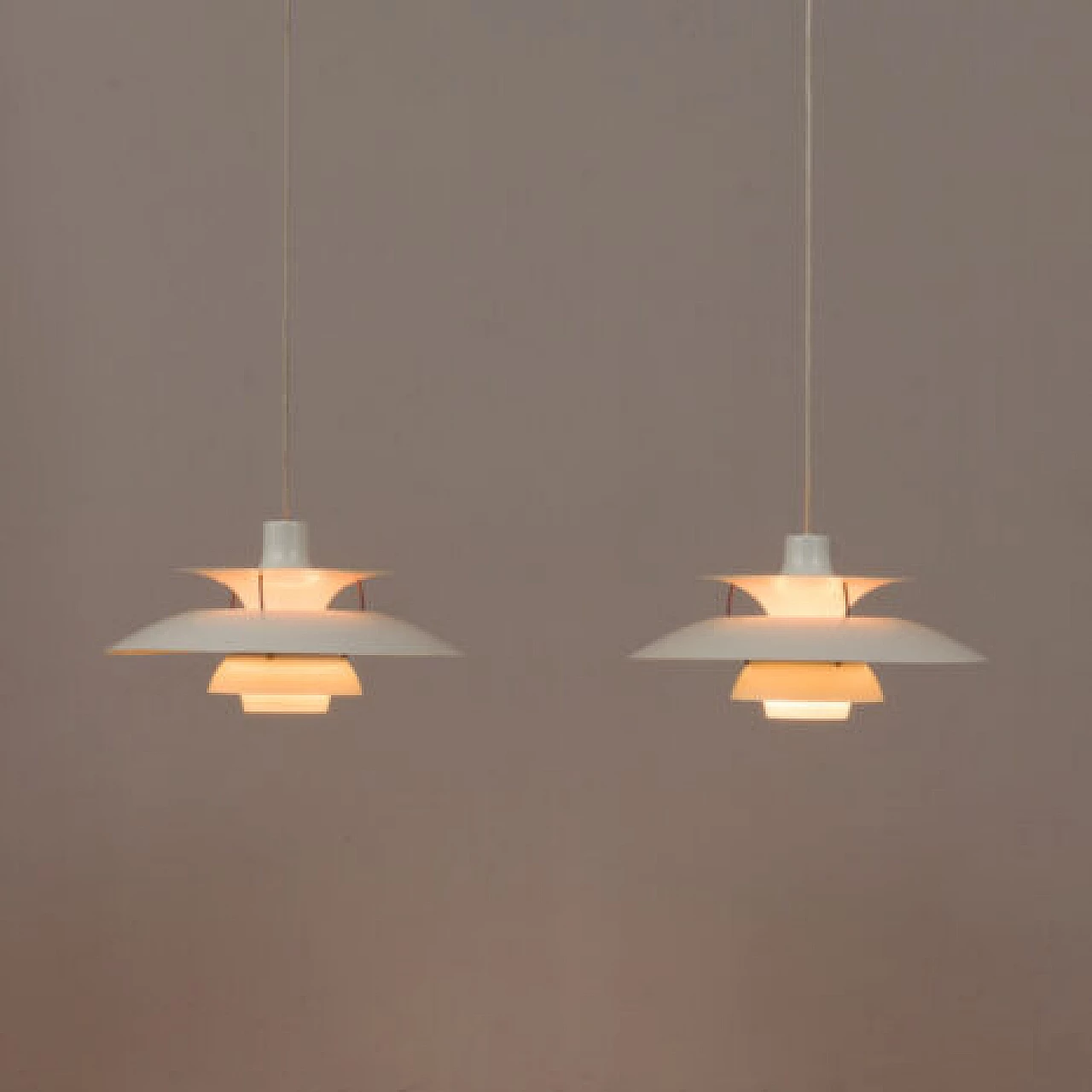 Pair of PH5 lamps by Poul Henningsen for Louis Poulsen, 1960s 6