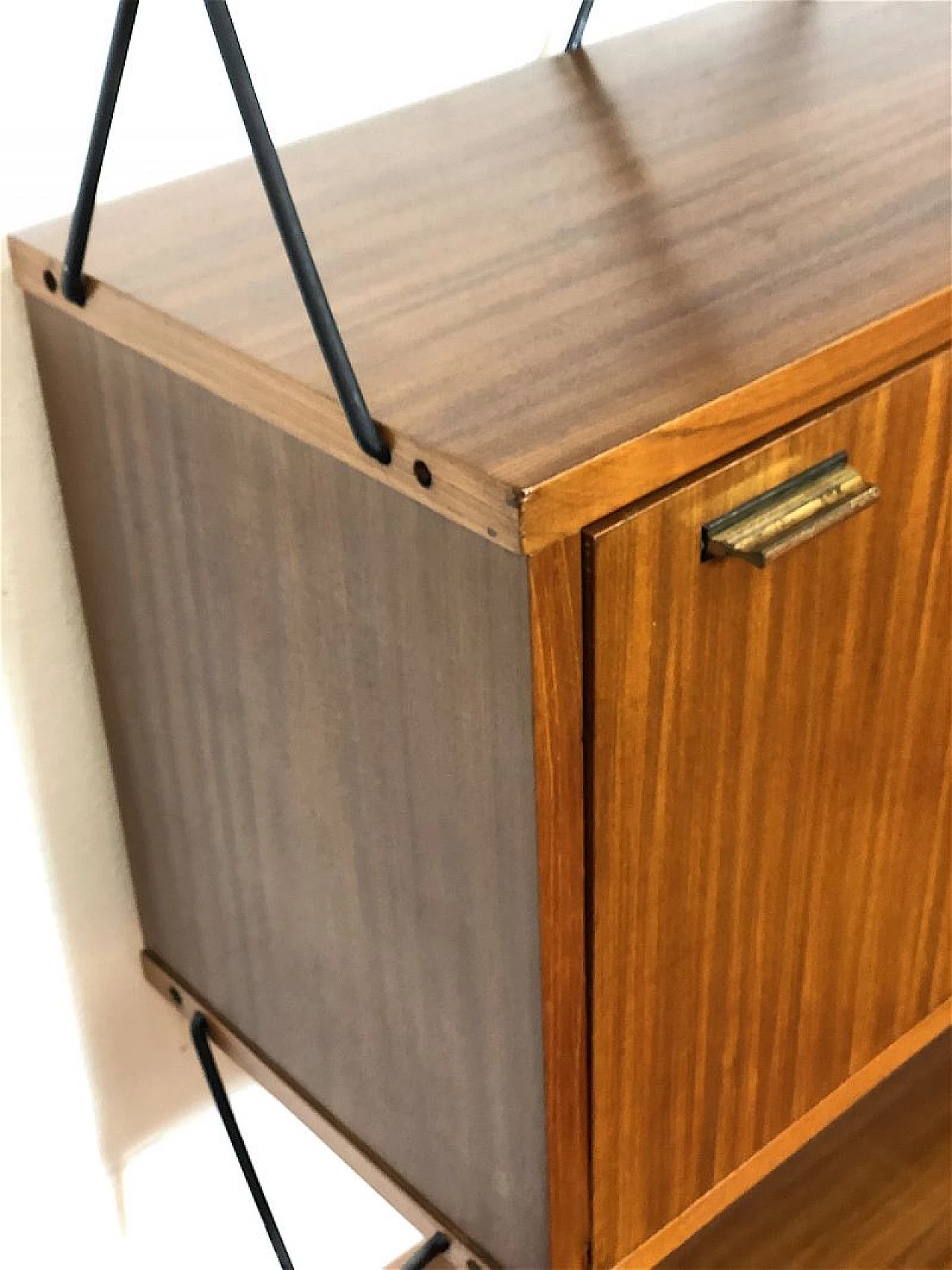 Metal and wood bookcase by ISA Bergamo, 1960s 5