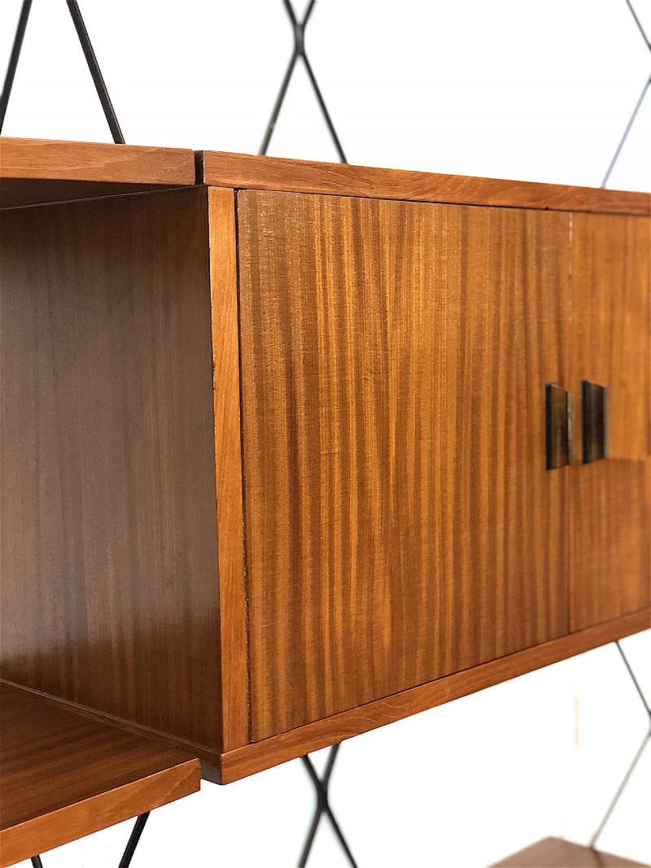 Metal and wood bookcase by ISA Bergamo, 1960s 6