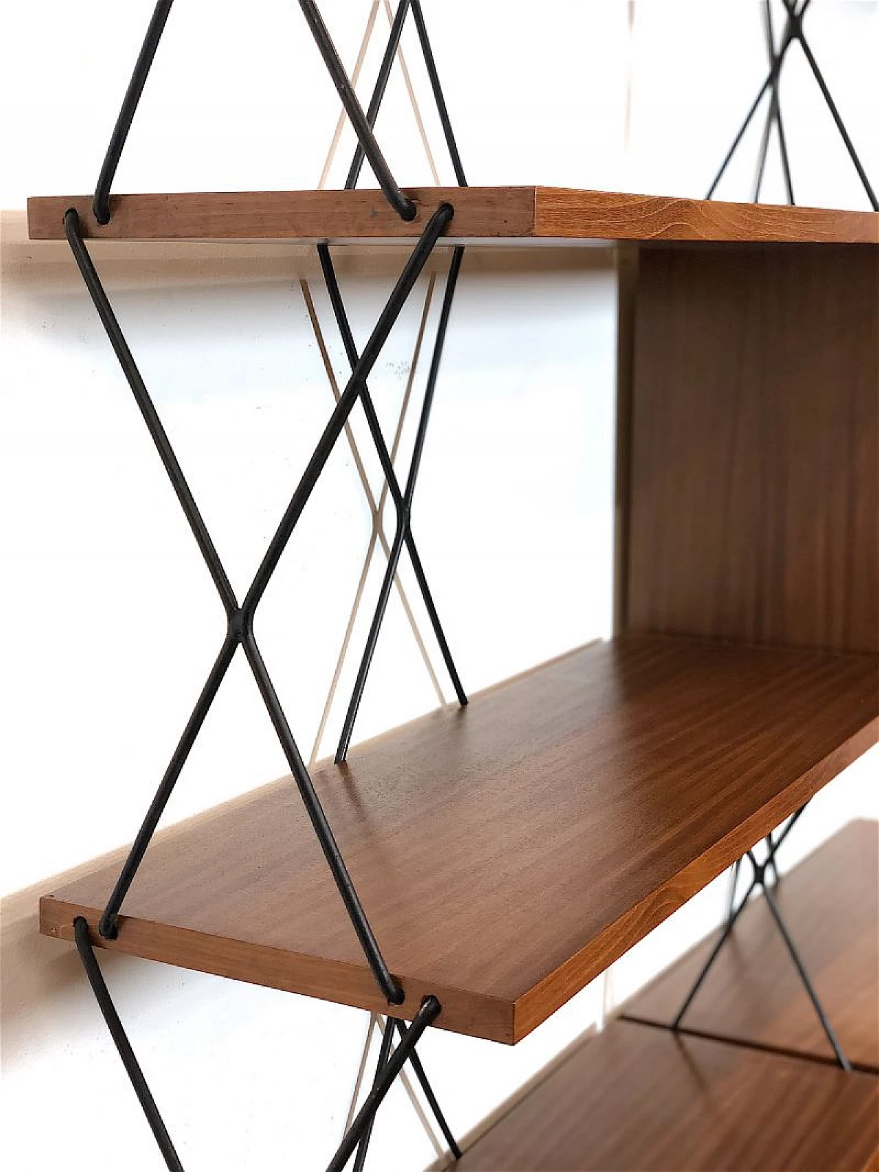 Metal and wood bookcase by ISA Bergamo, 1960s 12