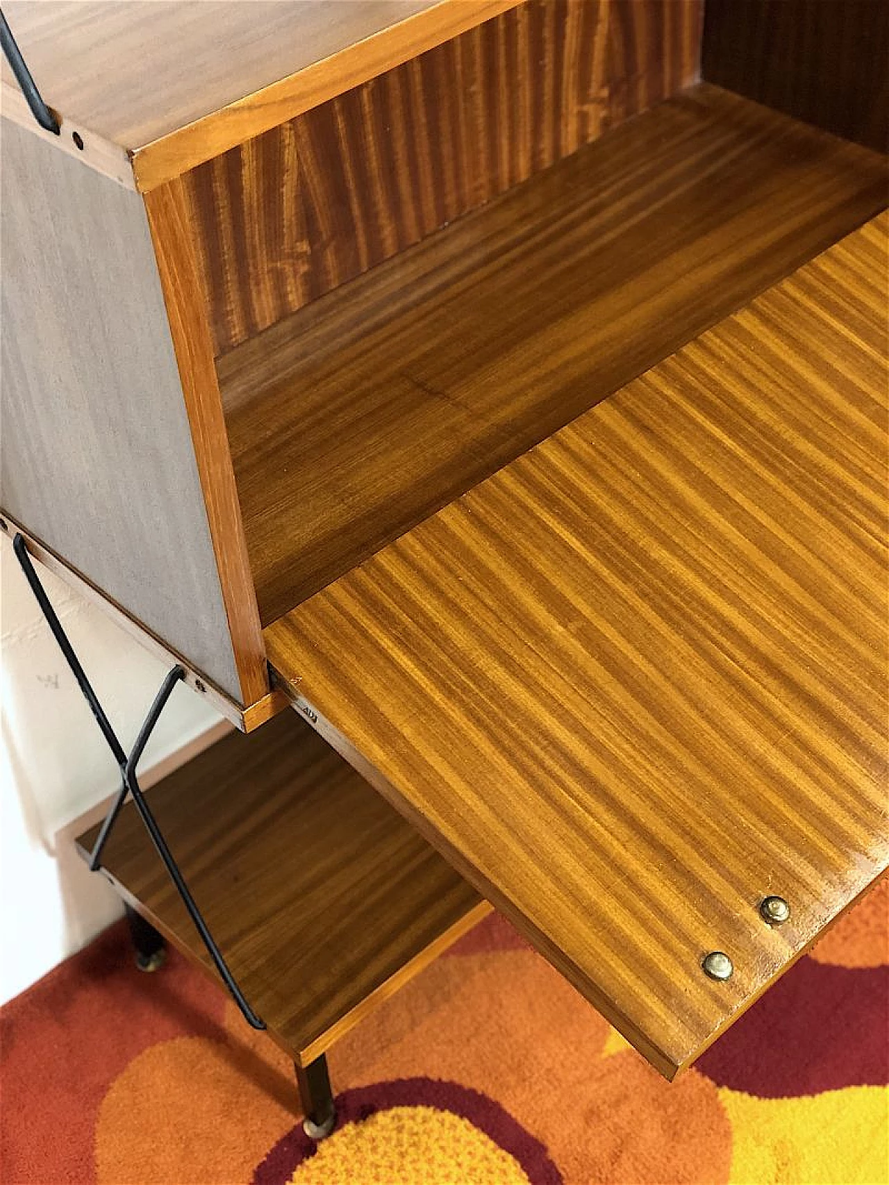 Metal and wood bookcase by ISA Bergamo, 1960s 13