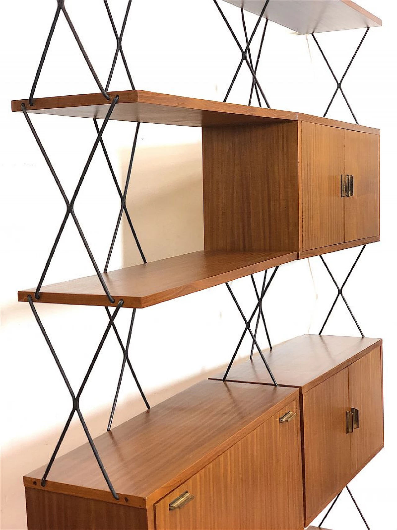 Metal and wood bookcase by ISA Bergamo, 1960s 18