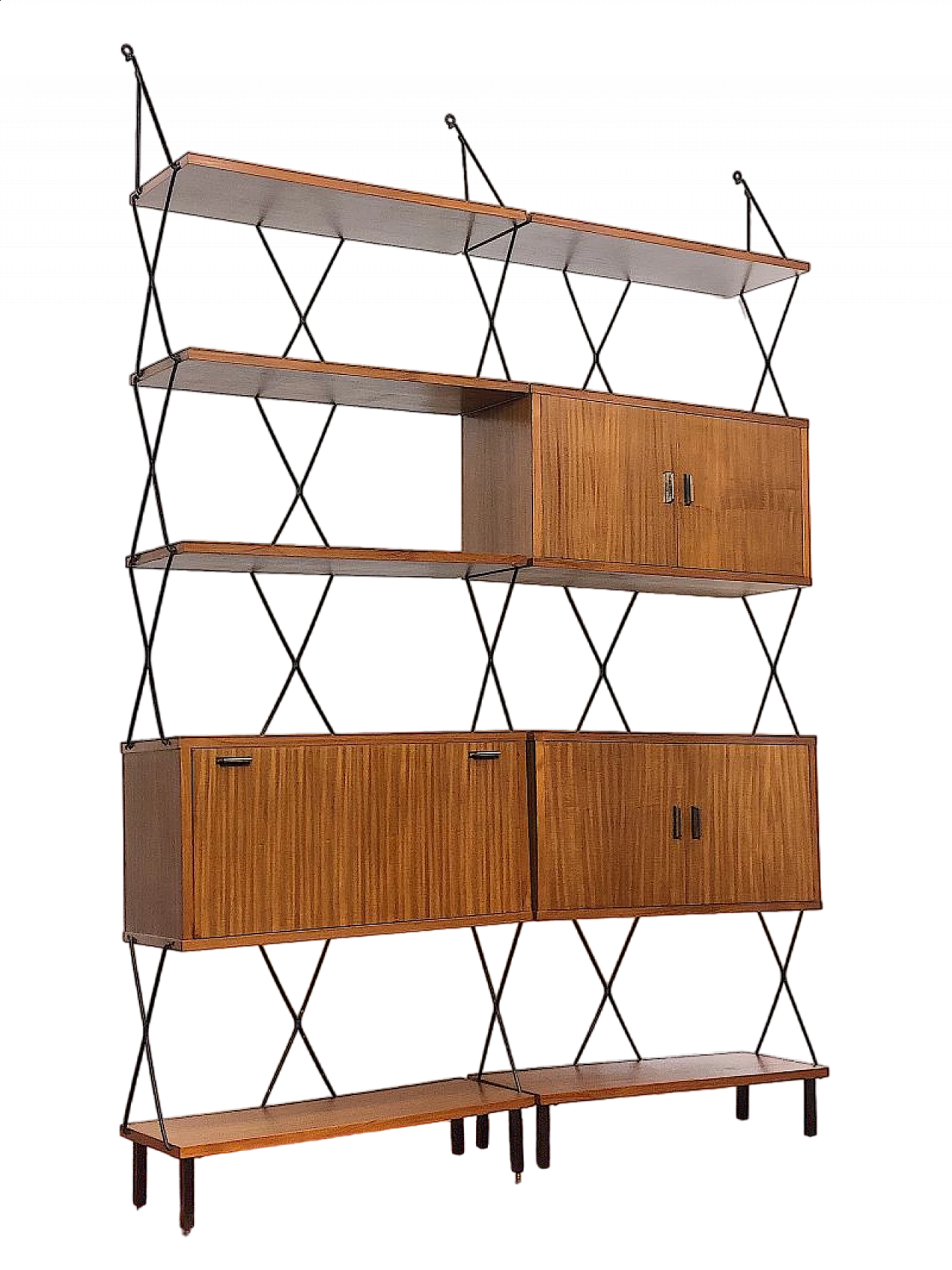 Metal and wood bookcase by ISA Bergamo, 1960s 19