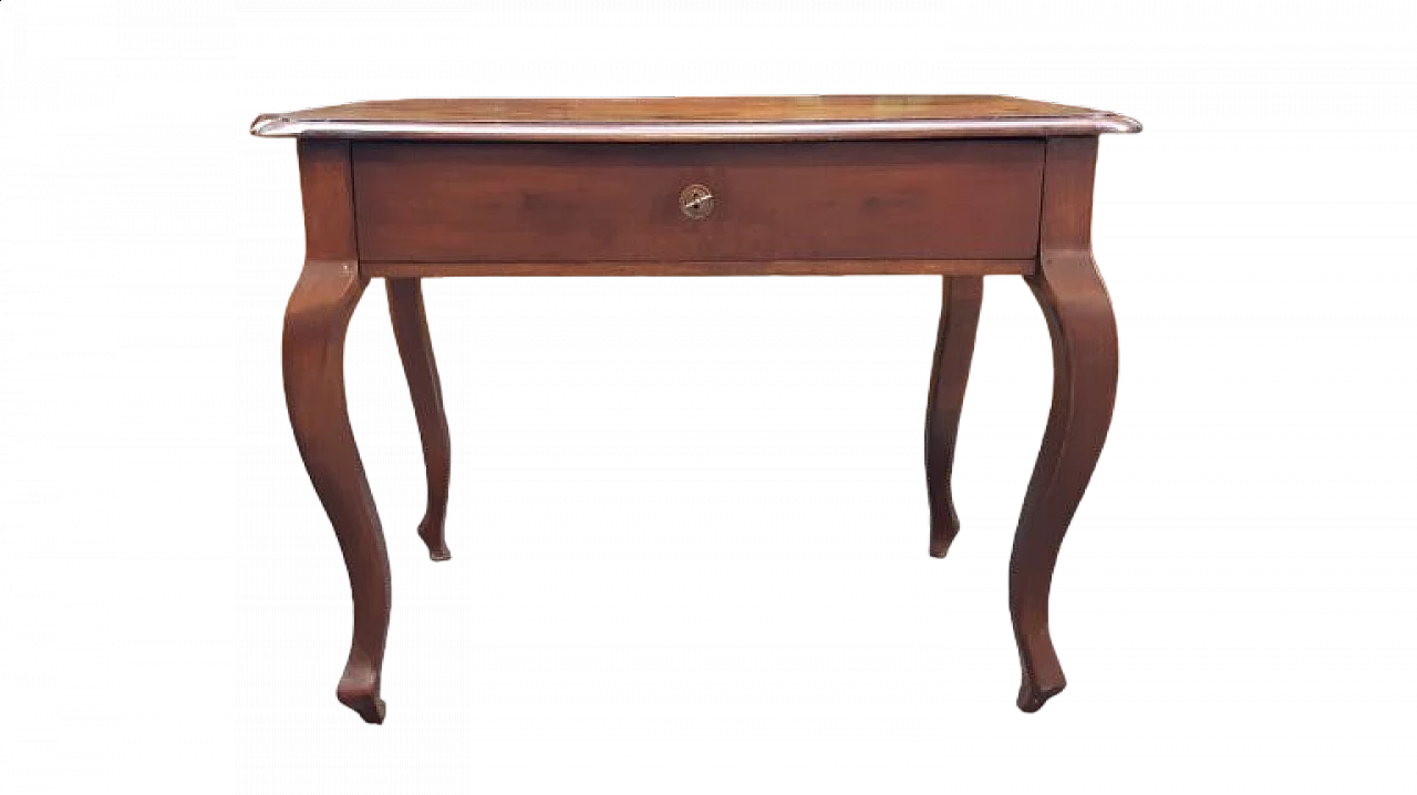 Solid oak writing table, 19th century 13