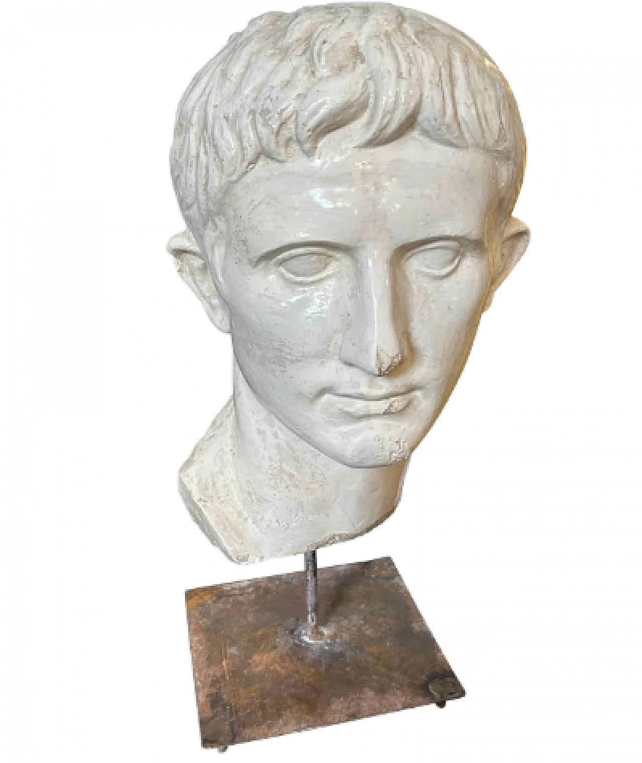 Plaster Julius Caesar head, 1920s 1