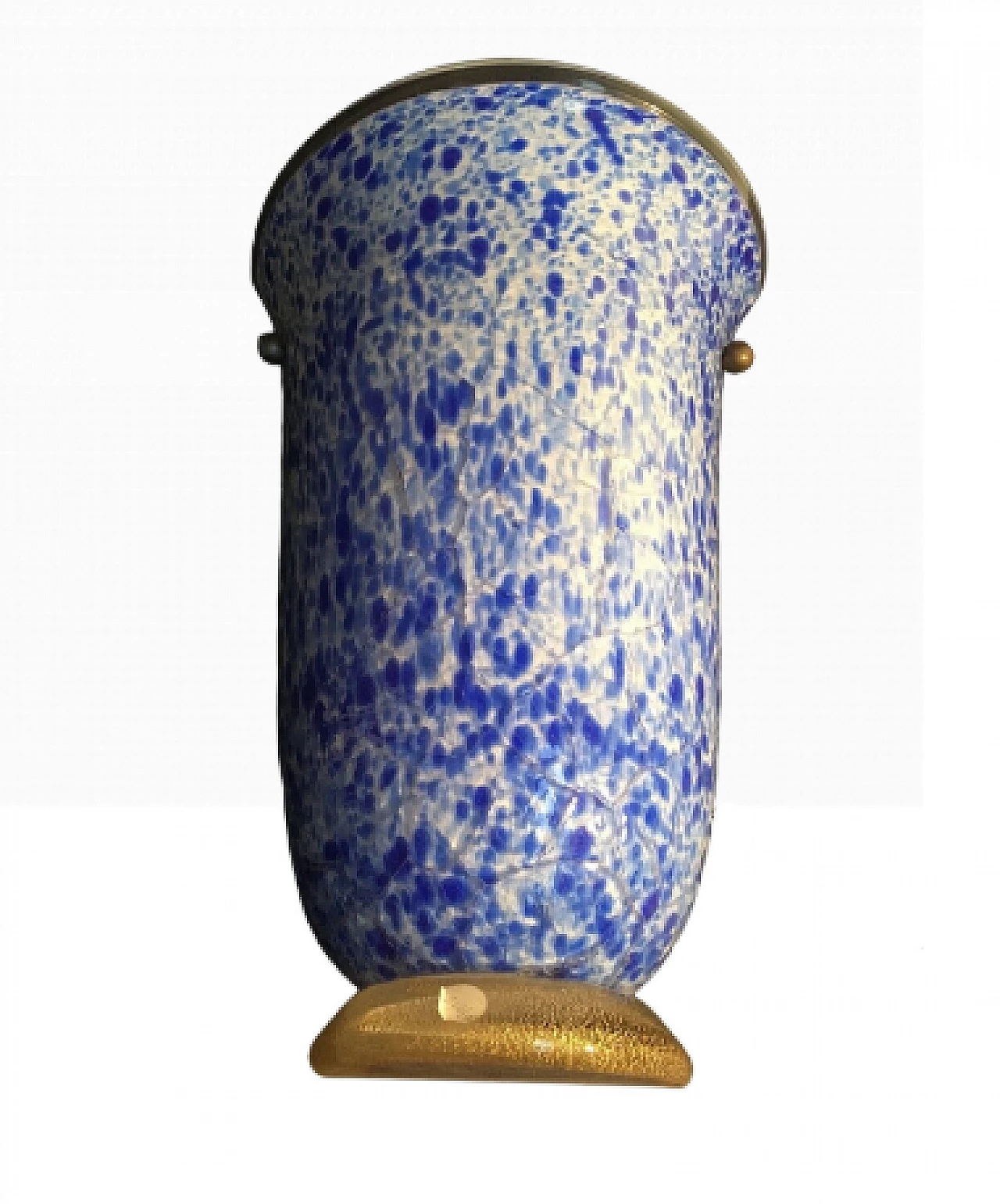 Applique in vetro di Murano blu e dorato di Stefano Toso, anni '50 7