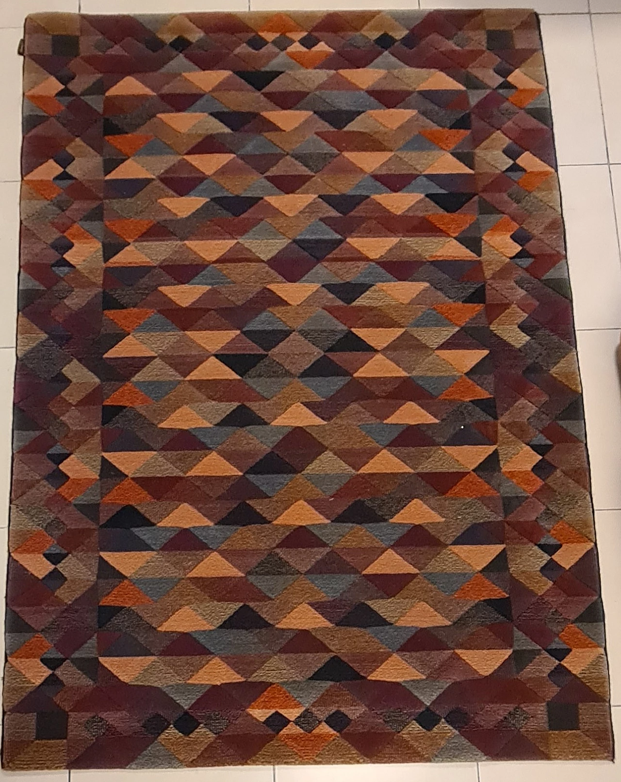 Luxor rug in pure virgin wool by Missoni for T&J Vestor, 1980s 2