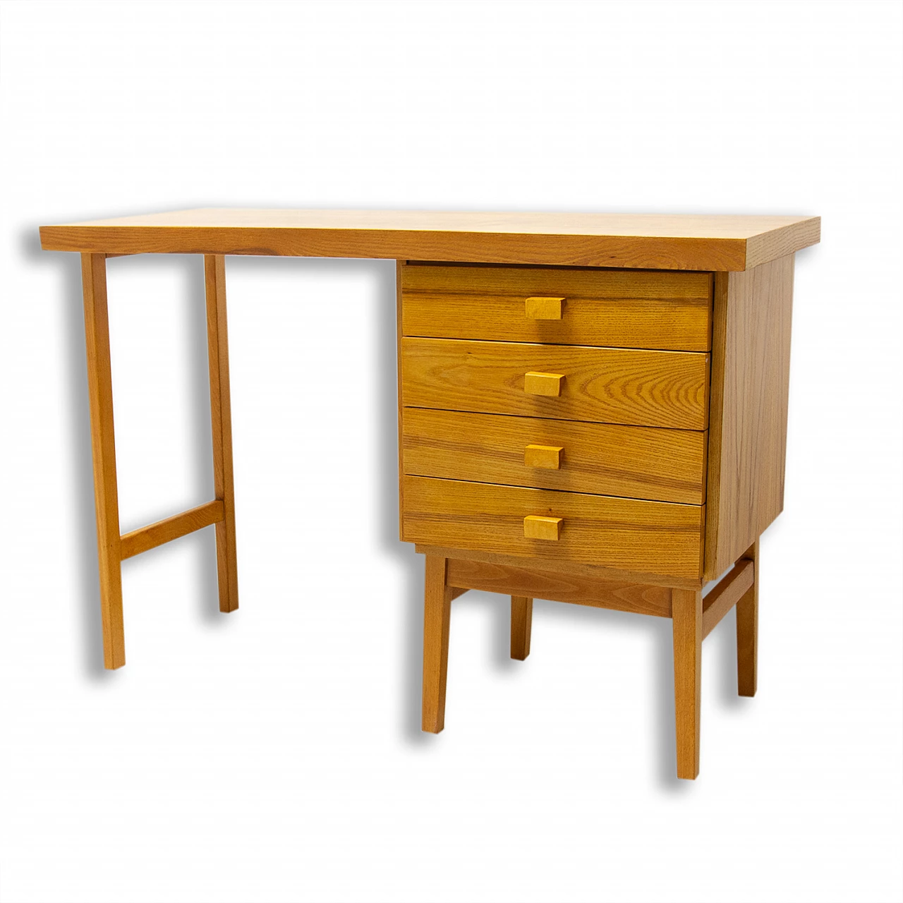 Scrivania in faggio di Hikor Písek, anni '80 1