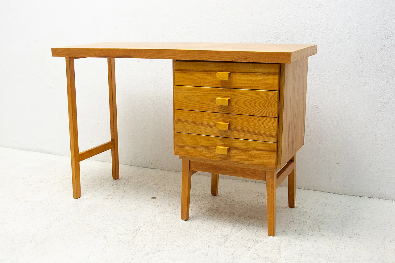 Beech desk by Hikor Písek, 1980s 2