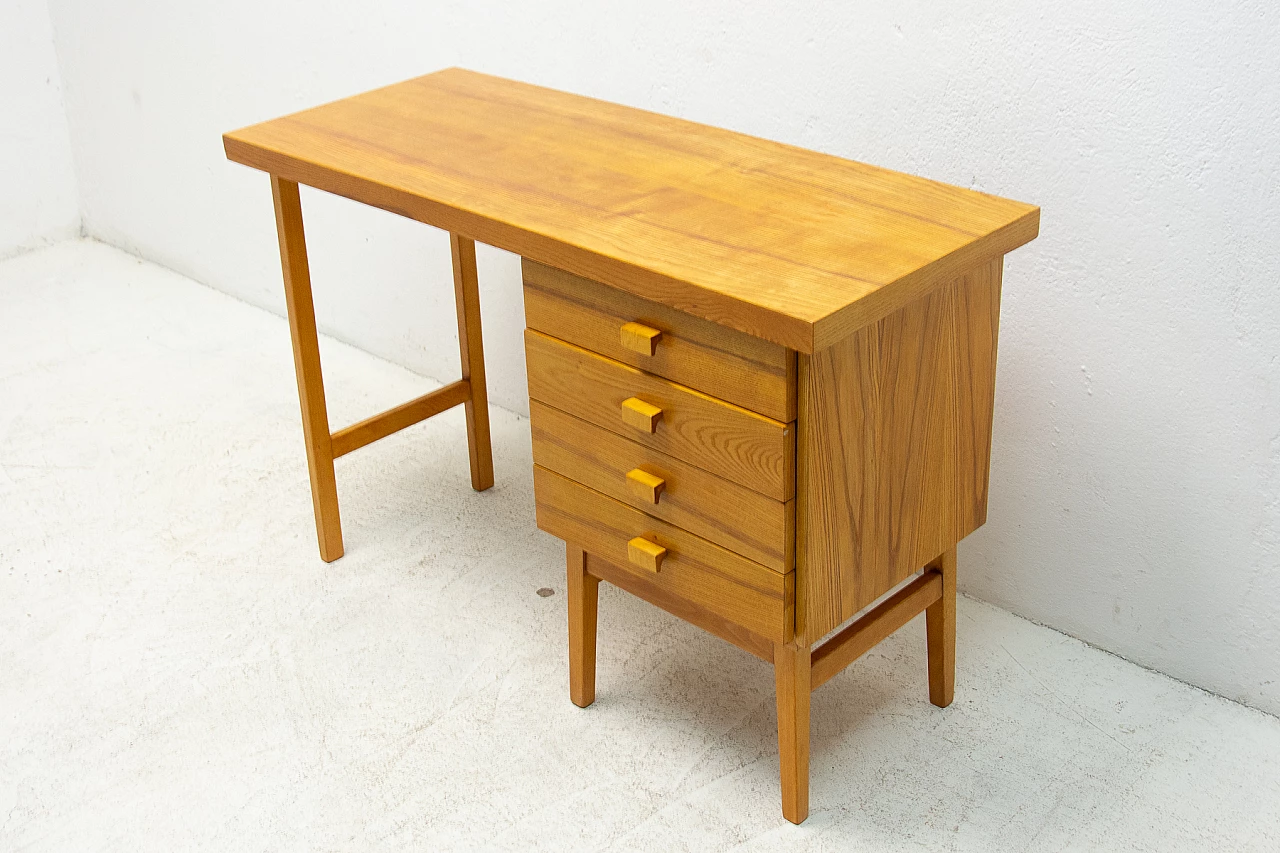 Beech desk by Hikor Písek, 1980s 3