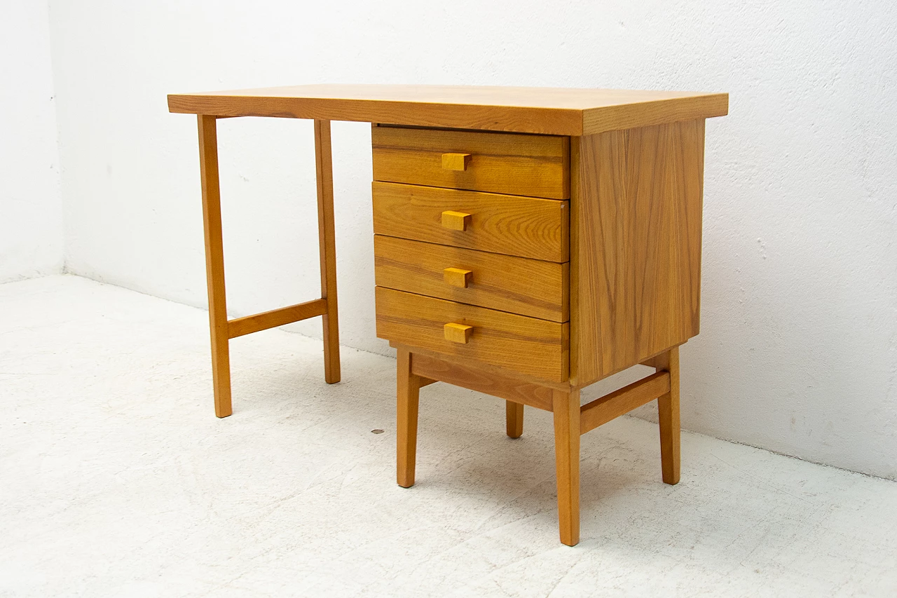 Beech desk by Hikor Písek, 1980s 4