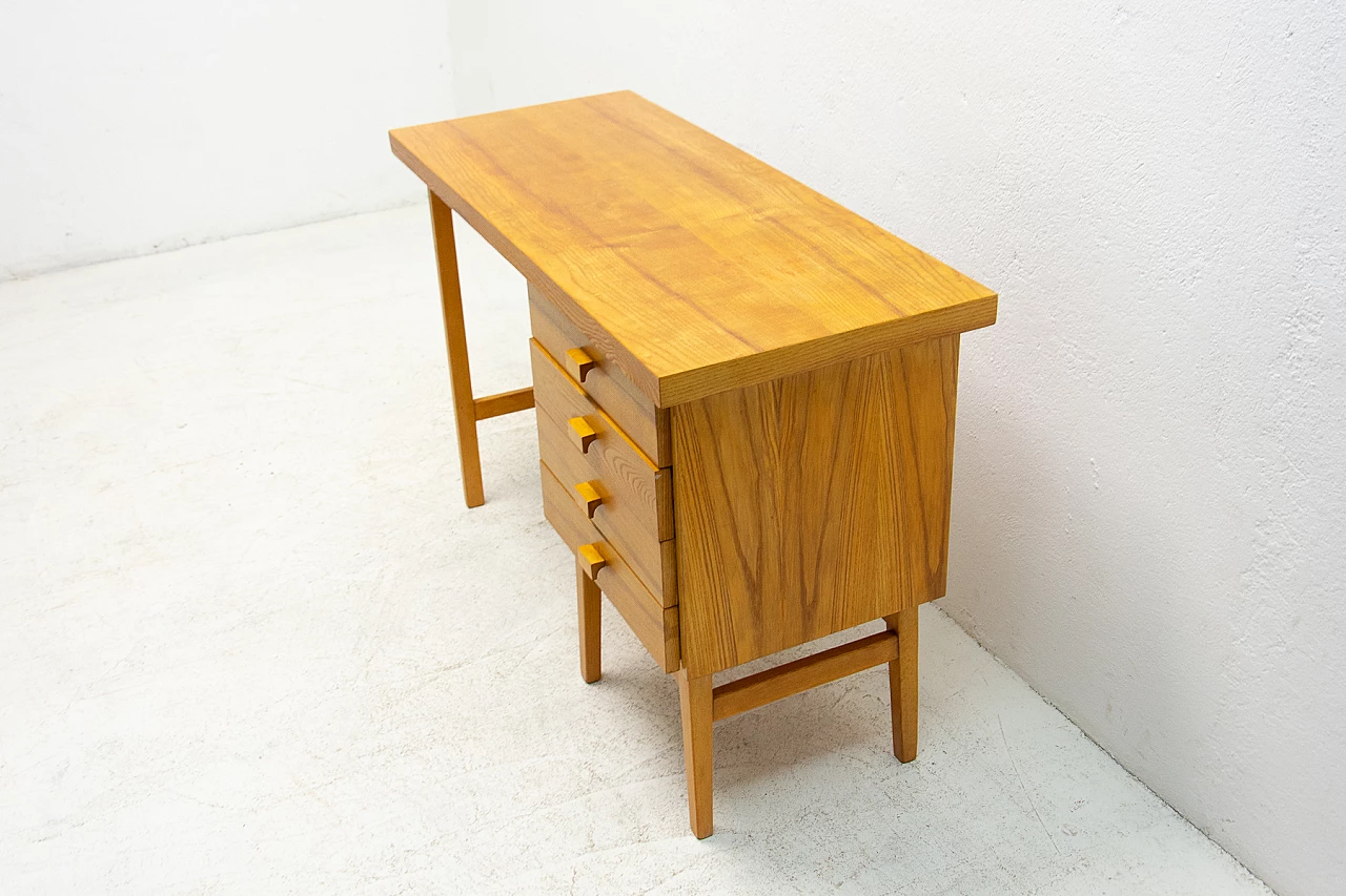 Beech desk by Hikor Písek, 1980s 5