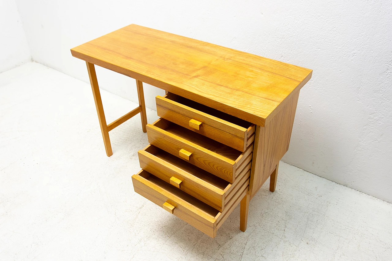 Beech desk by Hikor Písek, 1980s 10