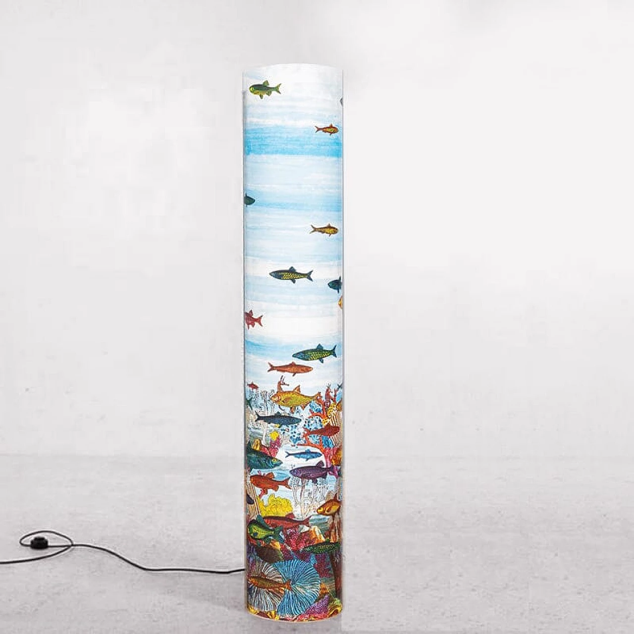 Aquarium floor lamp by Piero Fornasetti for Antonangeli, 1990s 1