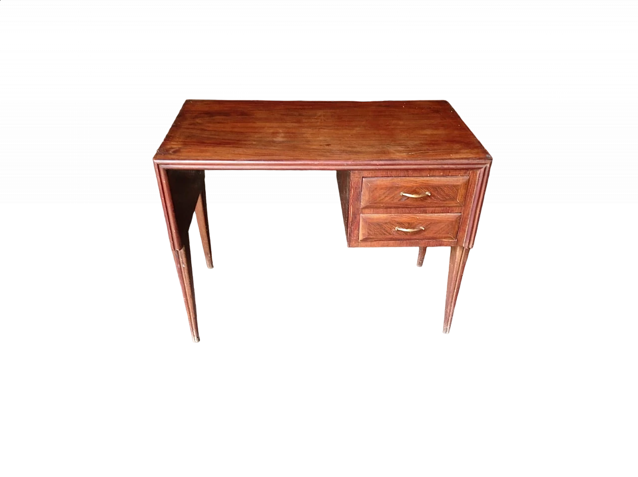 Wood writing desk by Vittorio Dassi, 1960s 4
