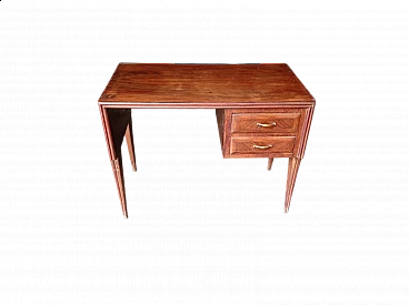 Wood writing desk by Vittorio Dassi, 1960s