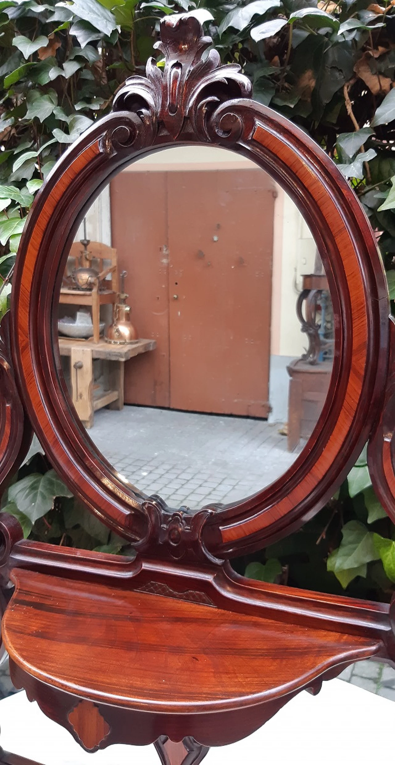 Louis Philippe vanity table in mahogany and bois de rose, 19th century 7