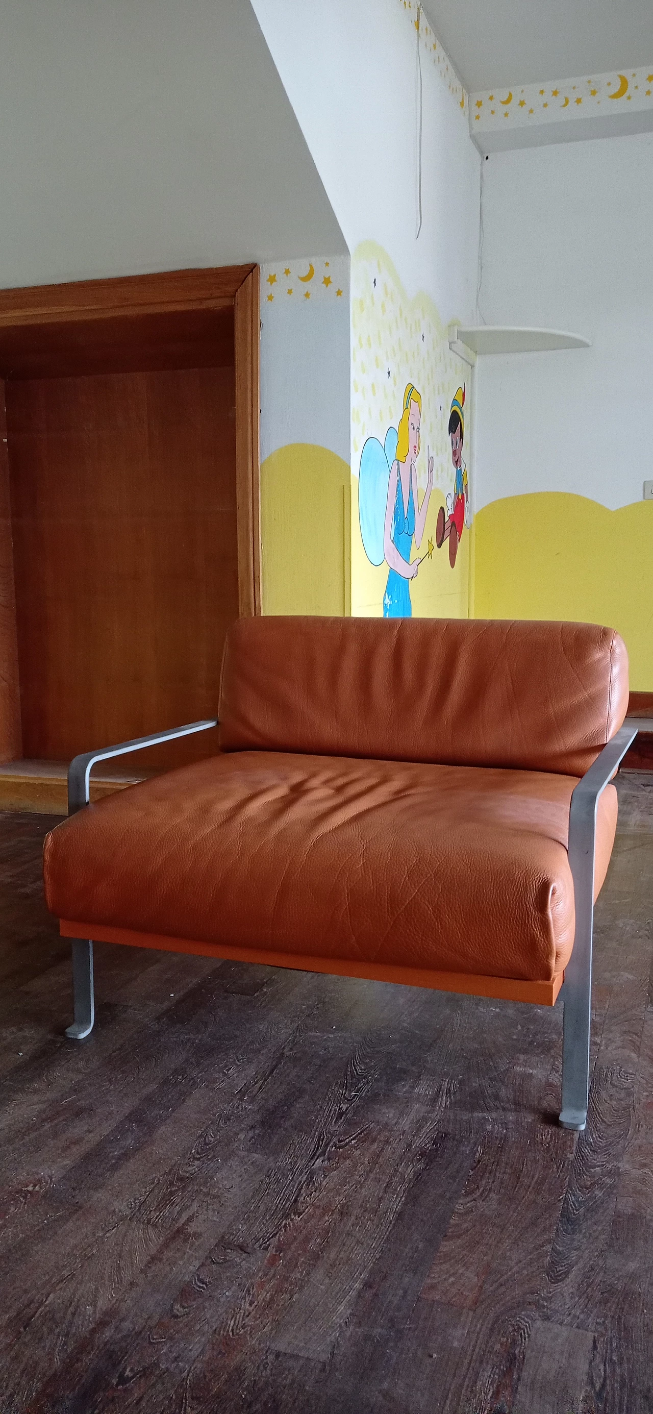 Divano a due posti e poltrona Razius in pelle di Matteo Grassi 1880, anni '2000 65