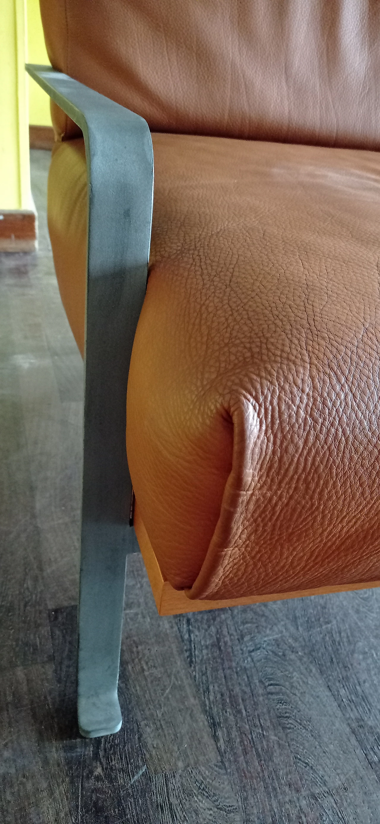 Divano a due posti e poltrona Razius in pelle di Matteo Grassi 1880, anni '2000 79