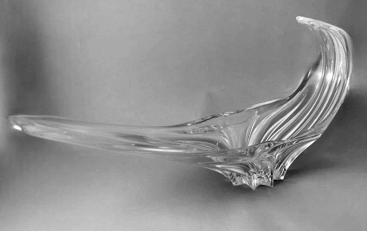 Lead crystal centrepiece in the style of Cristalleries de Vannes-le-Chatel, 1950s 4