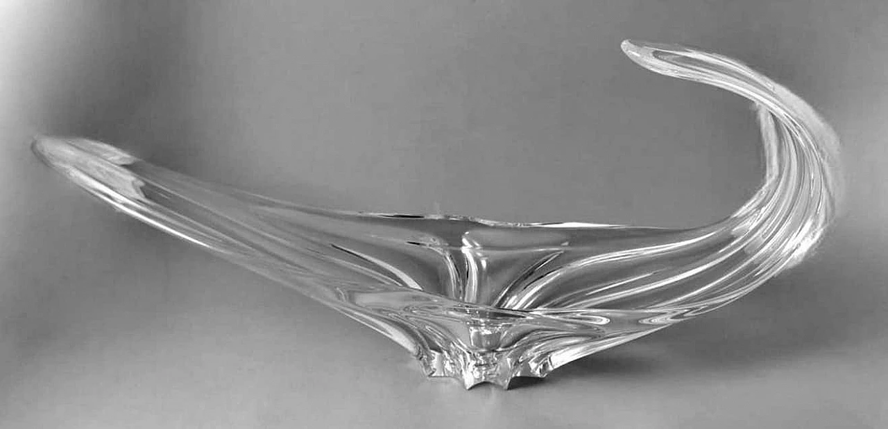 Lead crystal centrepiece in the style of Cristalleries de Vannes-le-Chatel, 1950s 5