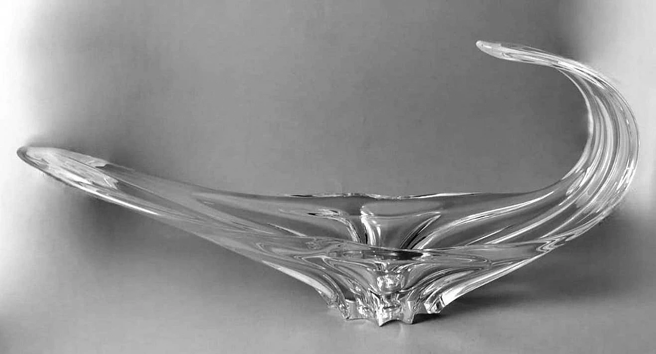Centrotavola in cristallo al piombo in stile Cristalleries di Vannes-le-Chatel, anni '50 6