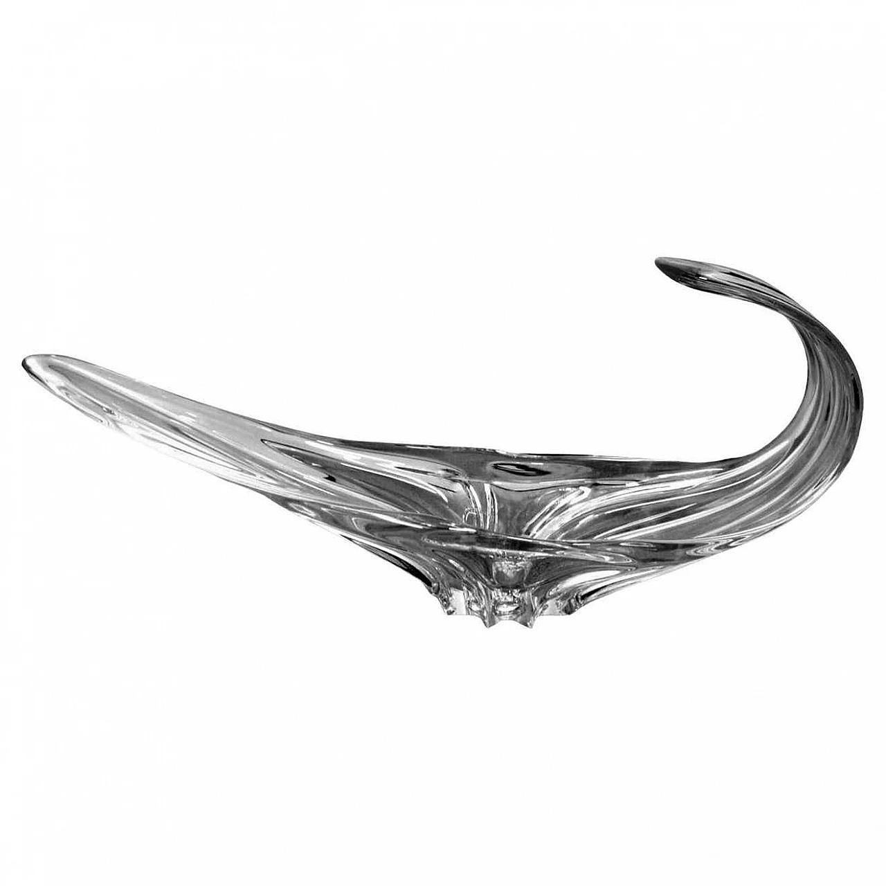 Lead crystal centrepiece in the style of Cristalleries de Vannes-le-Chatel, 1950s 17