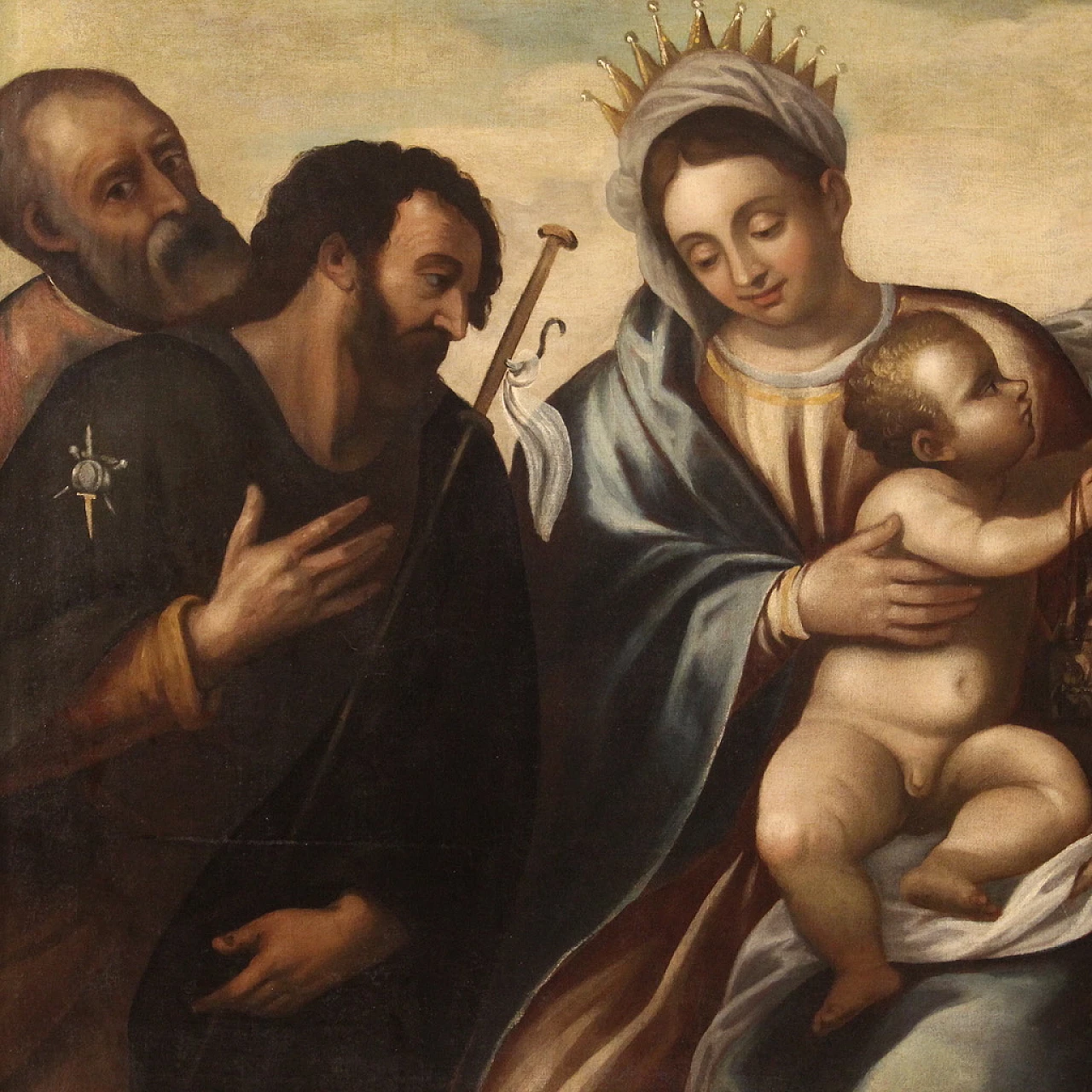 Madonna col Bambino e Santi, dipinto a olio su tela, seconda metà del '500 6