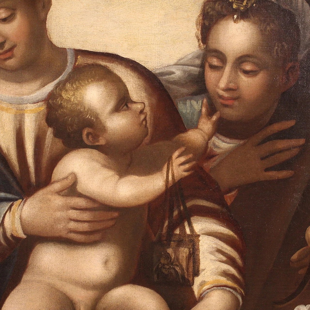 Madonna col Bambino e Santi, dipinto a olio su tela, seconda metà del '500 8