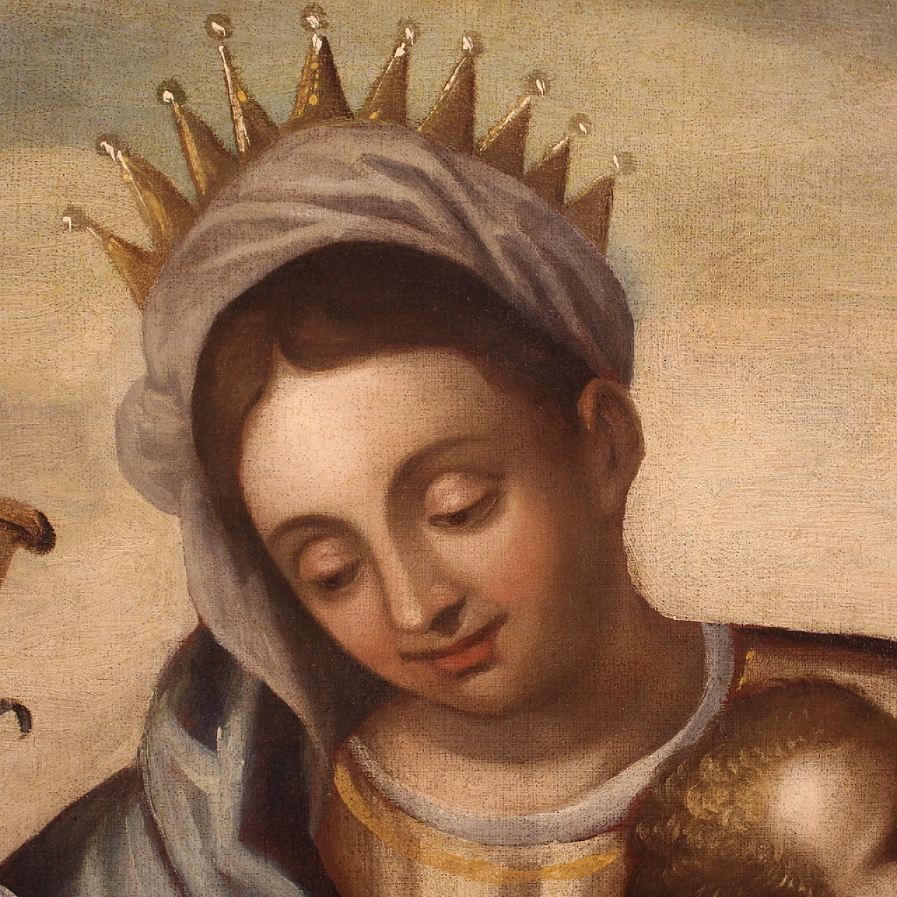 Madonna col Bambino e Santi, dipinto a olio su tela, seconda metà del '500 10