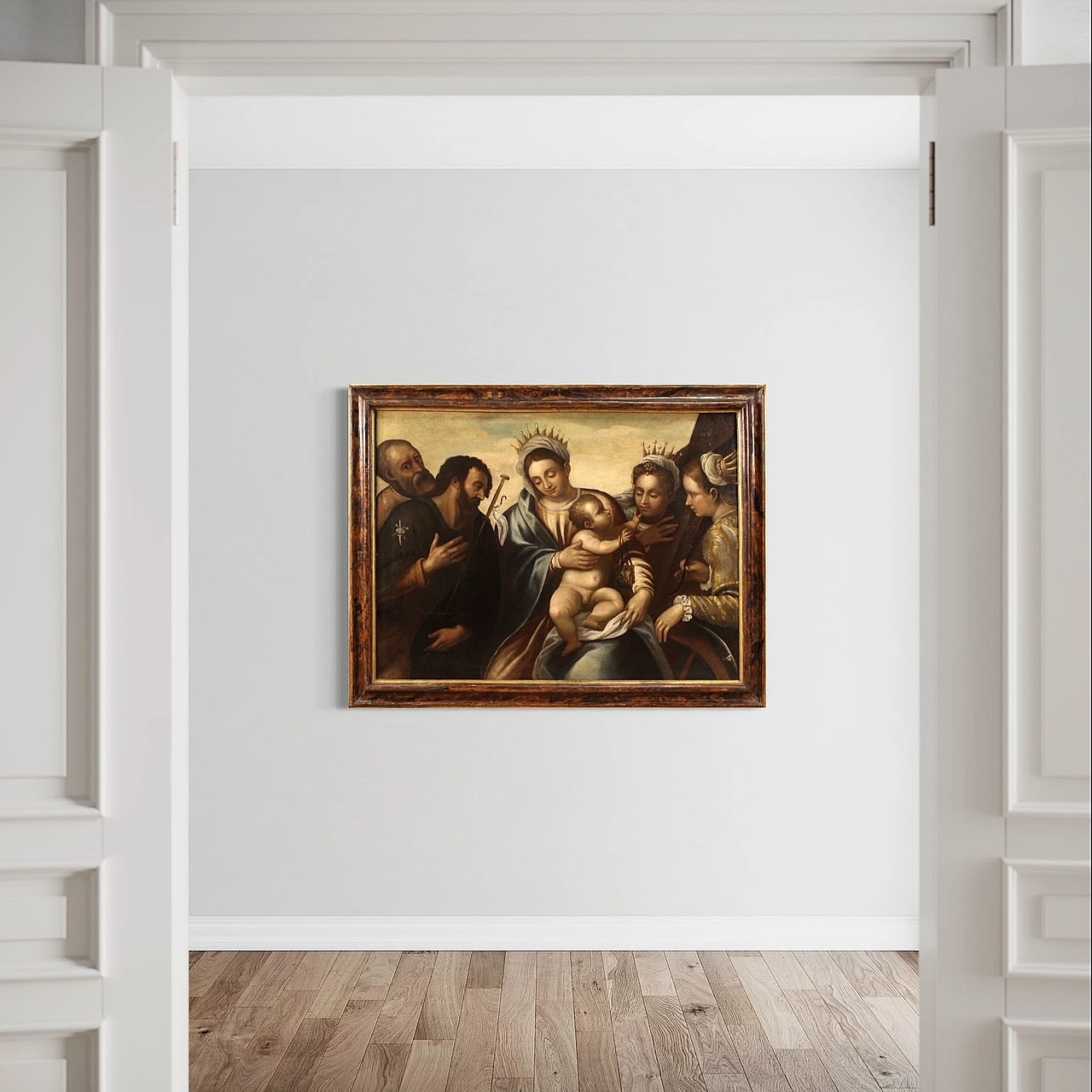 Madonna col Bambino e Santi, dipinto a olio su tela, seconda metà del '500 14