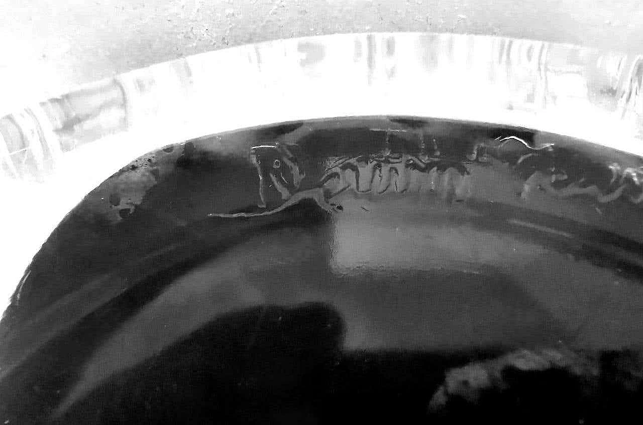 Centrotavola rotondo in cristallo di Daum, anni '50 12