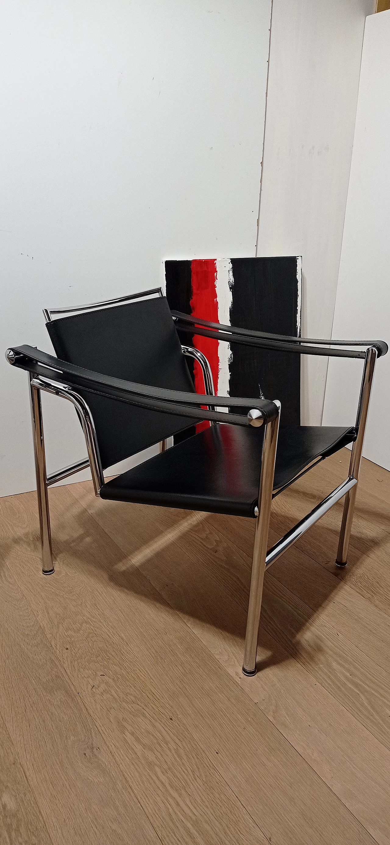 Coppia di poltrone LC1 di Le Corbusier, Jeanneret e Perriand per MDF Italia, anni '80 37