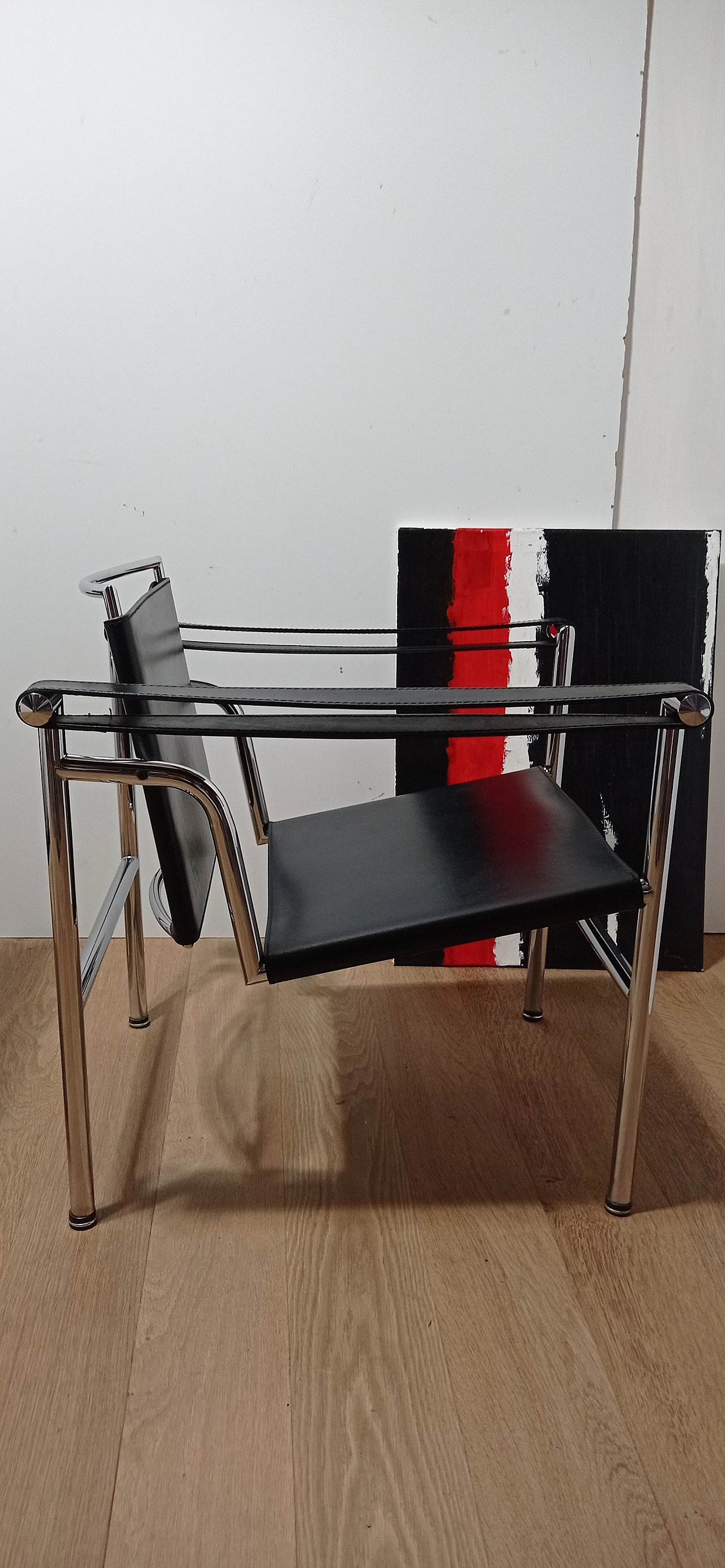 Coppia di poltrone LC1 di Le Corbusier, Jeanneret e Perriand per MDF Italia, anni '80 121